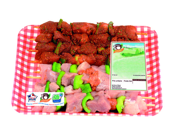 DUO BROCHETTES (4 MEXICAINES + 4 NATURES)